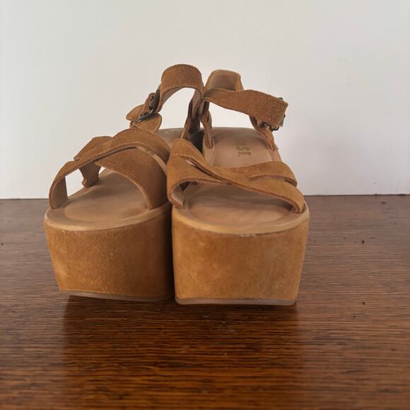 NWOT Kork-Ease  Suede Elysse Platform Sandals Size 6 - Picture 7 of 7